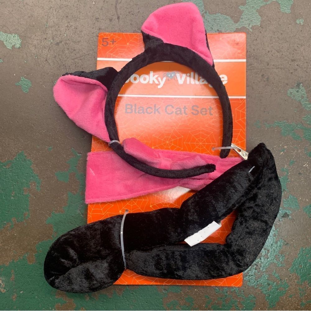 Spooky Cat ears and tail Halloween